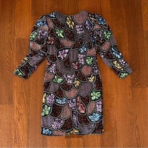 Vintage Sequin and Beaded Evening Dress 80s Eveningwear